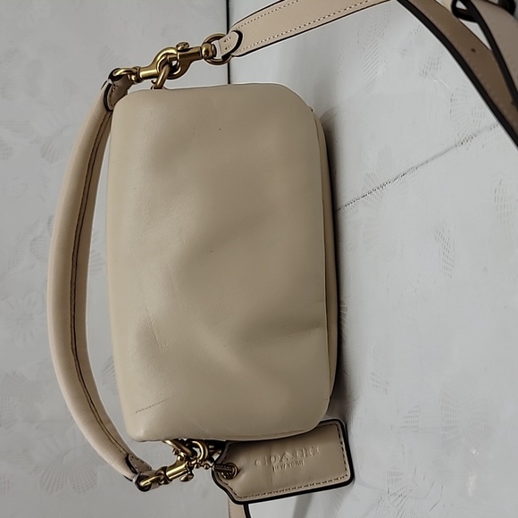 Coach Pillow Tabby Shoulder Crossbody Bag In Soft Cream - Picture 3 of 13